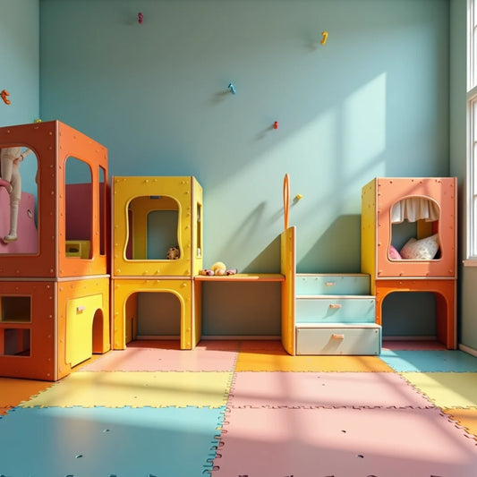 Colorful Indoor Climbing Frames - Colorful Indoor Climbing Frames for Safe Creative Play