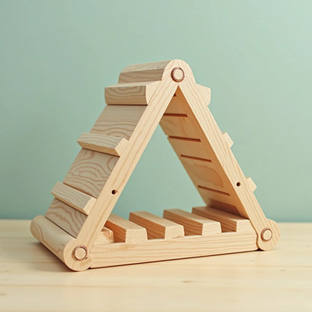 Wooden Climbing Triangle Set - Wooden Climbing Triangle Set Boosts Kids' Motor Skills
