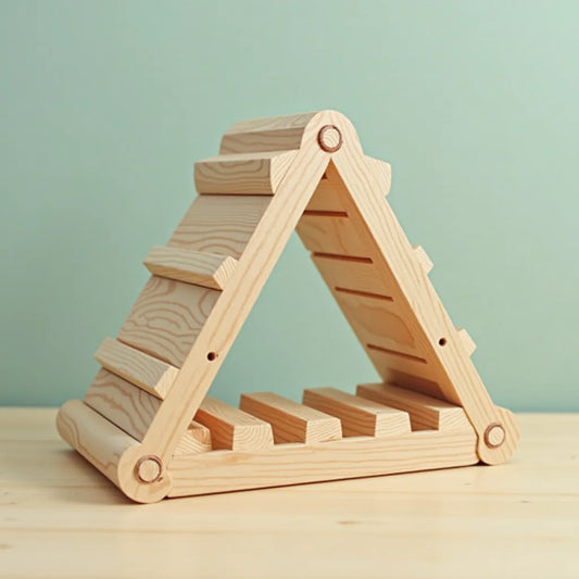 Wooden Climbing Triangle Set - Wooden Climbing Triangle Set Boosts Kids' Motor Skills