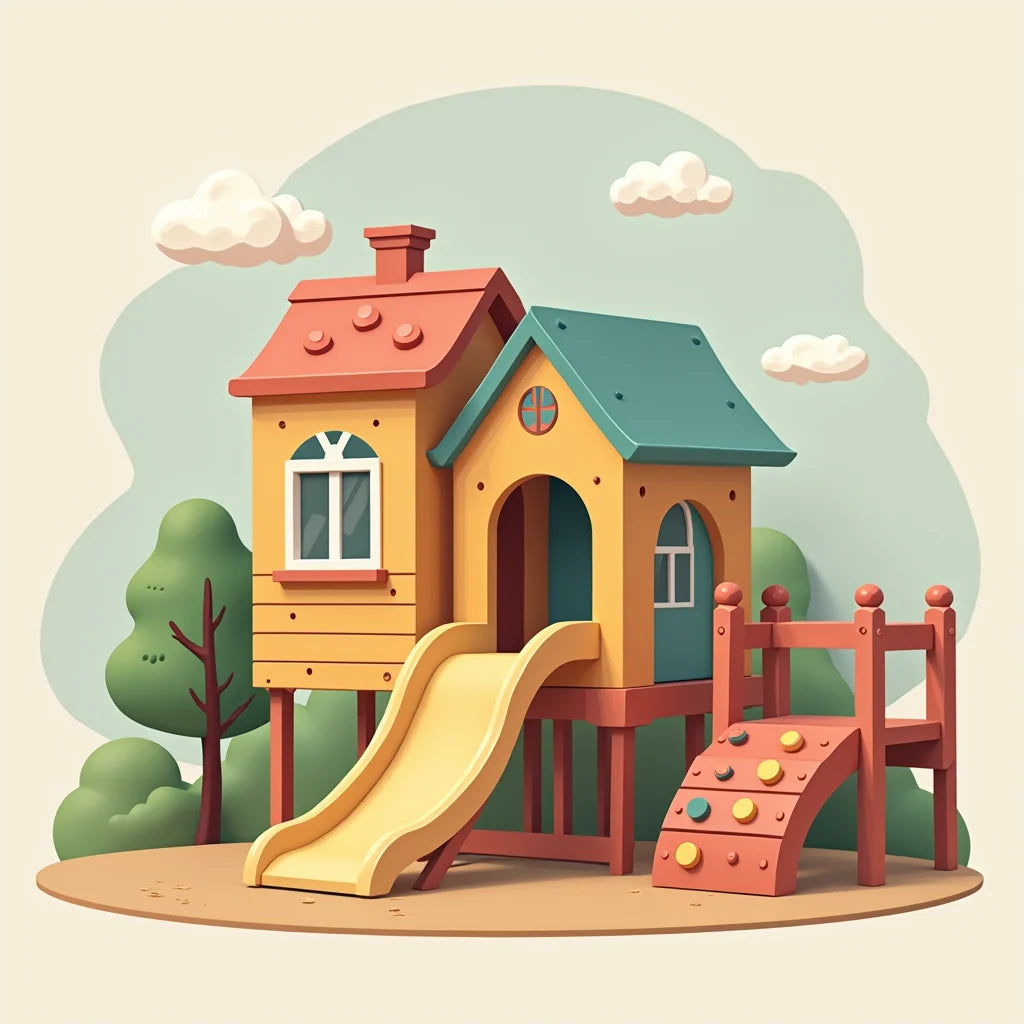 Multicolor Wooden Climbing Sets - Multicolor Wooden Climbing Sets for Active Play at Home