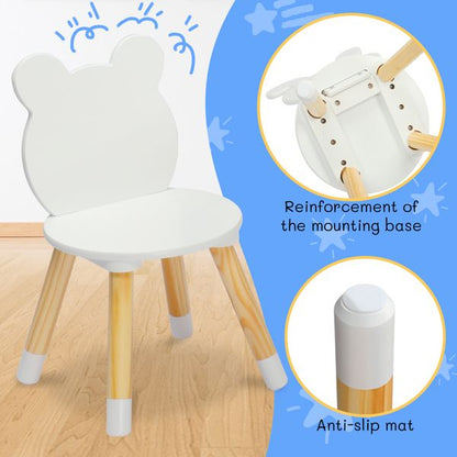 Doba kids table and chair set from Forest Collection, adorable small-sized art and play table with matching chairs, made of premium material.
