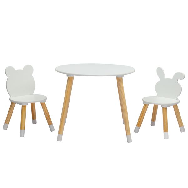 Doba kids table and chair set from Forest Collection, featuring a playful design, made with durable premium materials for children.