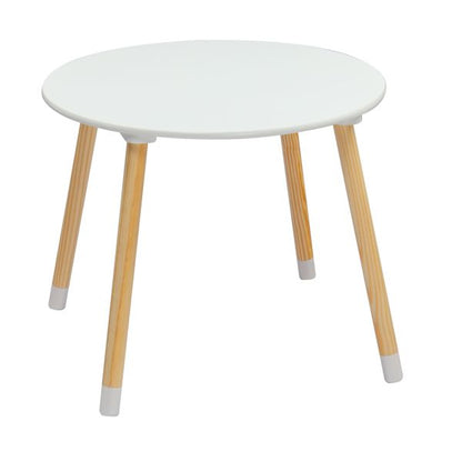 Doba kids table and chair set from Forest Collection, featuring a cute, colorful art play table and matching chairs for children.