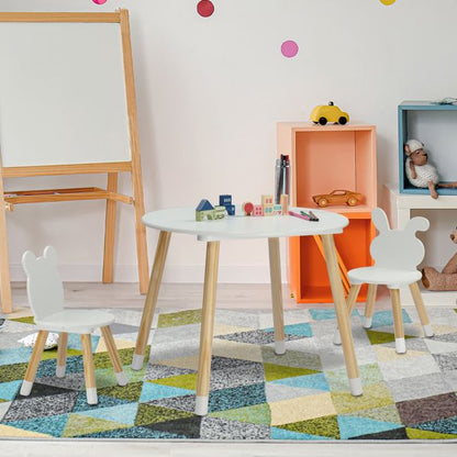 Doba kids table and chairs set from Forest Collection, adorable small-sized art and play furniture made with premium materials.