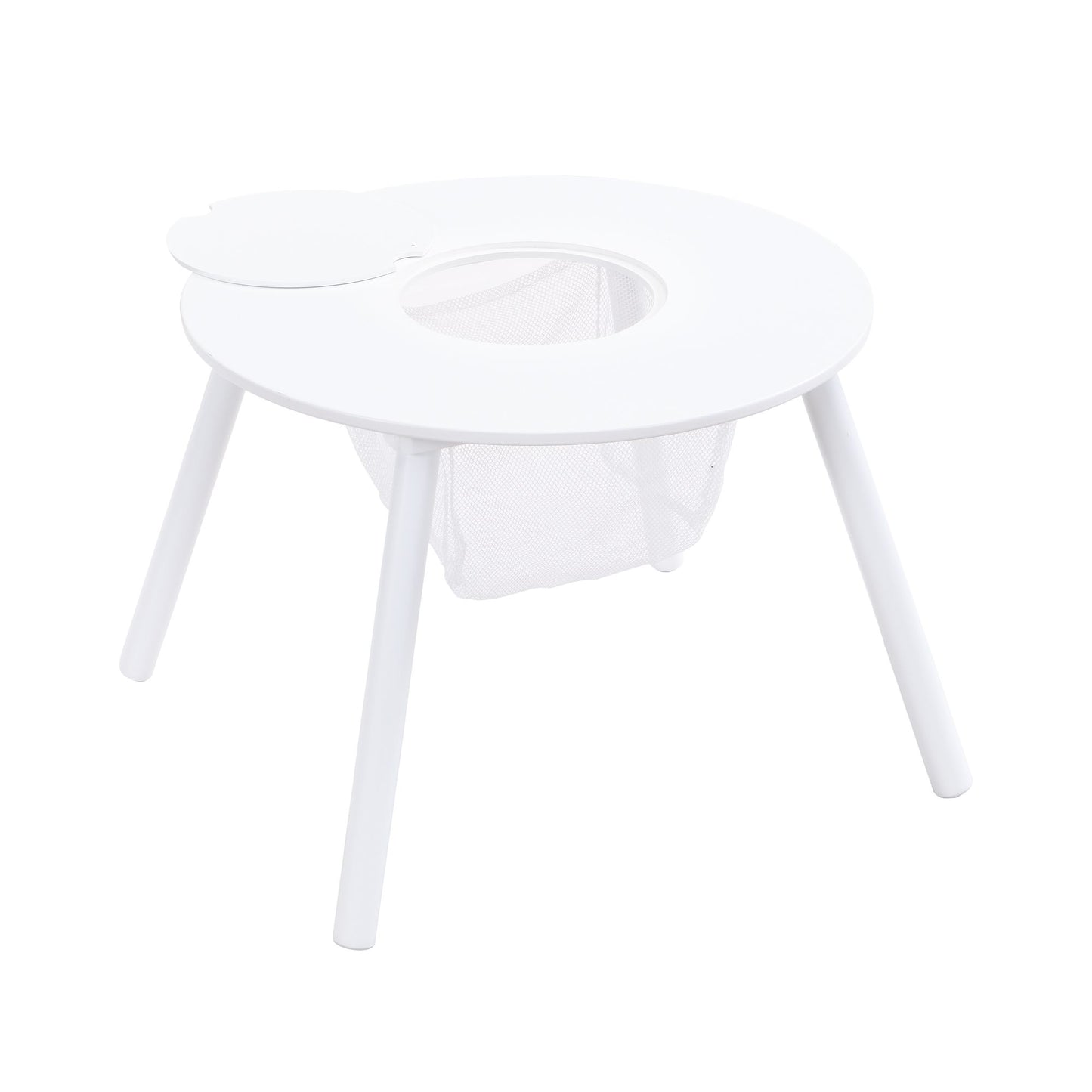 LittleHaven™ 5-piece wooden toddler activity table and chair set by Little Play World, with colorful surface for play, crafts, and reading.