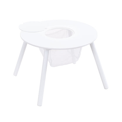 LittleHaven™ 5-piece wooden toddler activity table and chair set by Little Play World, with colorful surface for play, crafts, and reading.