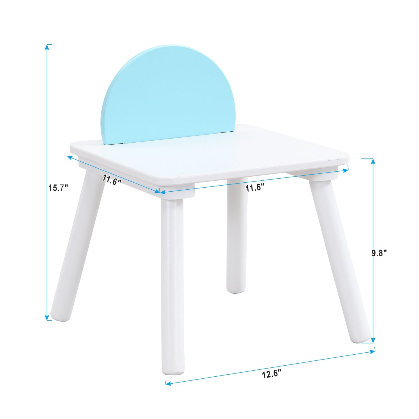 LittleHaven 5-piece wooden toddler activity table and chair set for play, craft, and reading by Little Play World