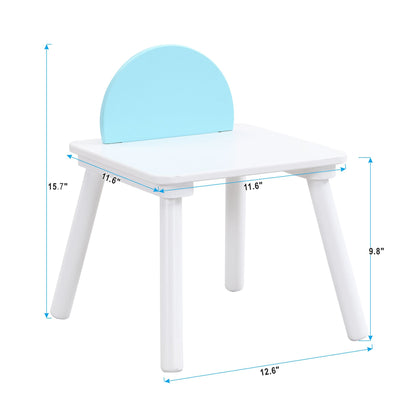 LittleHaven 5-piece wooden toddler activity table and chair set for play, craft, and reading by Little Play World