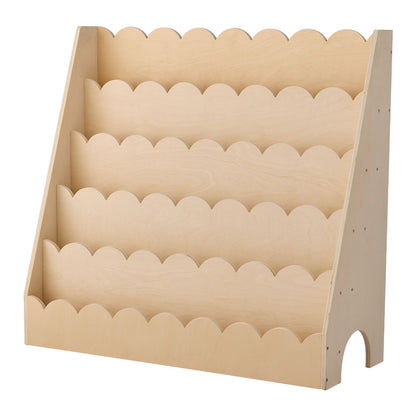 Little Play World StoryScape 5-tier kids' bookshelf with front-facing book display and Montessori-inspired design