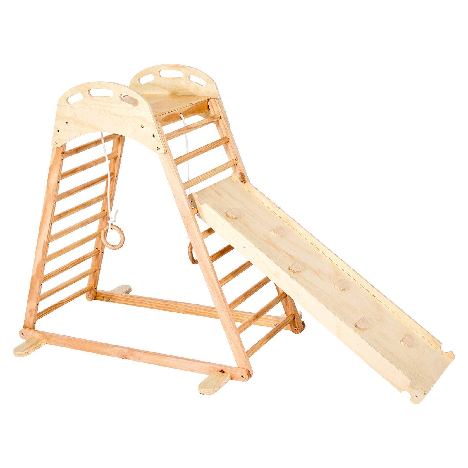 Little Play World PeakPath™ indoor kids play gym with colorful climbing structures and soft mats for active indoor fun.