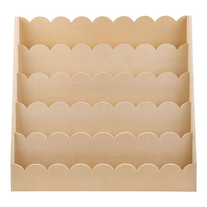 StoryScape 5-tier kids' bookshelf by Little Play World with Montessori-inspired forward-facing book display