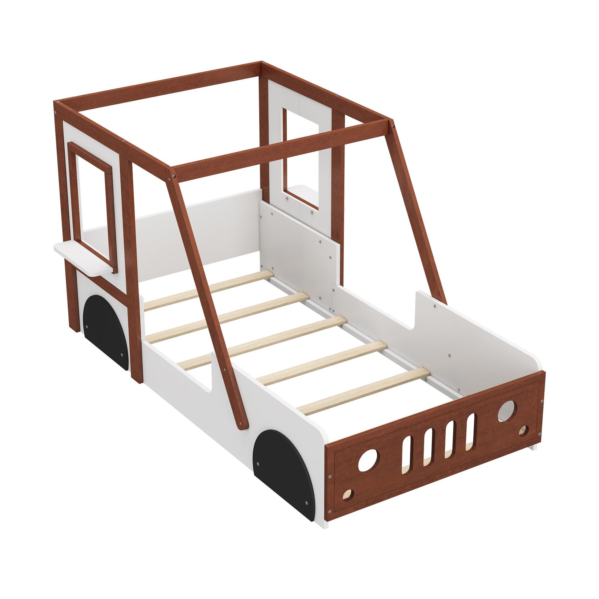 Little Play World VictoryLane™ Kids Car Bed, twin-size kid's bed shaped like a fun car for boys and girls.