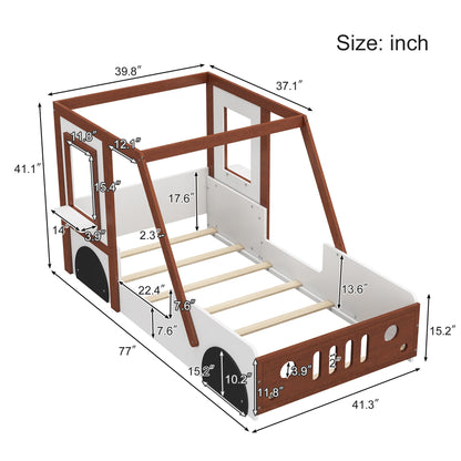 Little Play World VictoryLane™ Kids Car Bed, twin-size kids bed with fun car-shaped design for boys and girls.