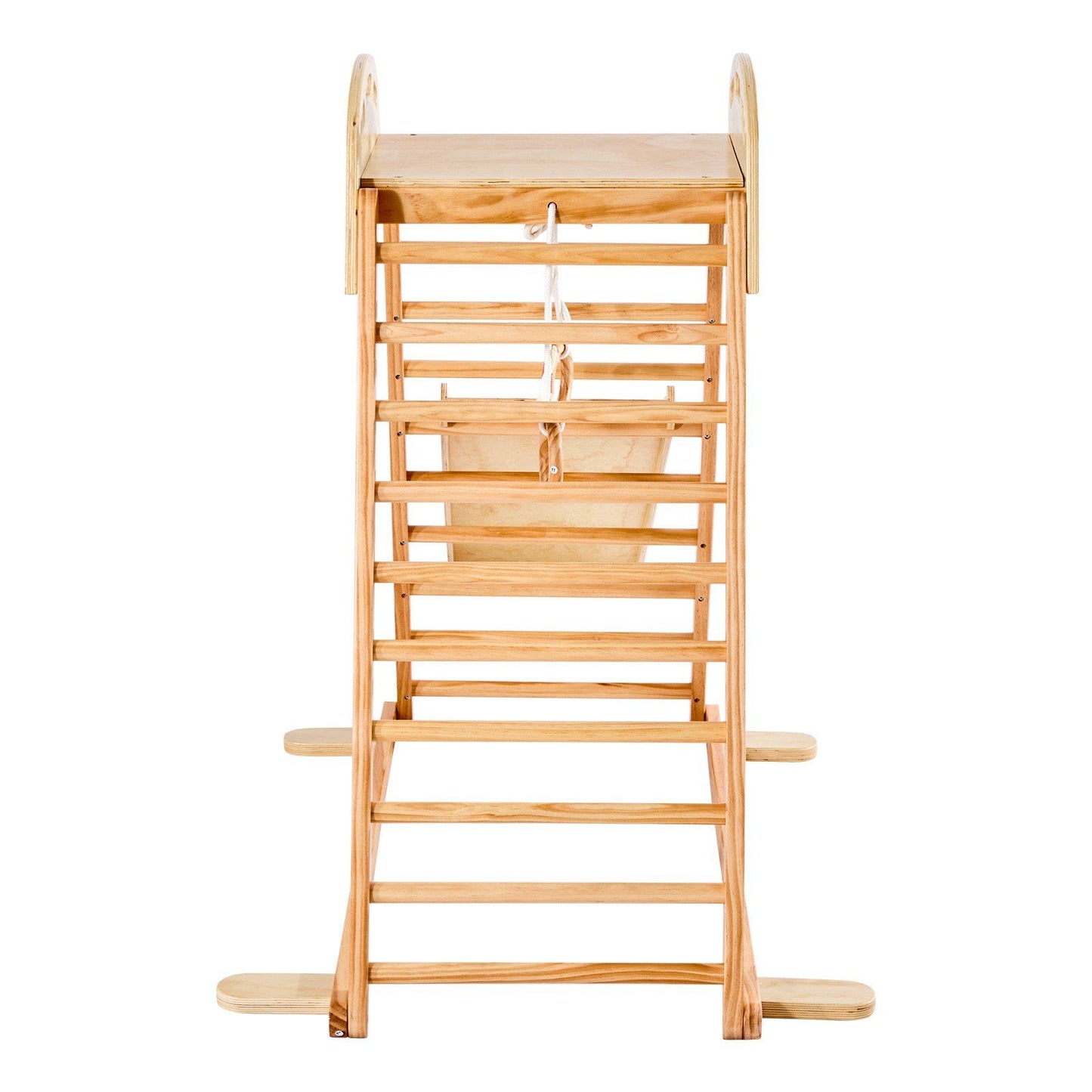 Little Play World PeakPath indoor kids play gym with colorful climbing frames, slides, and activity panels for active indoor play.