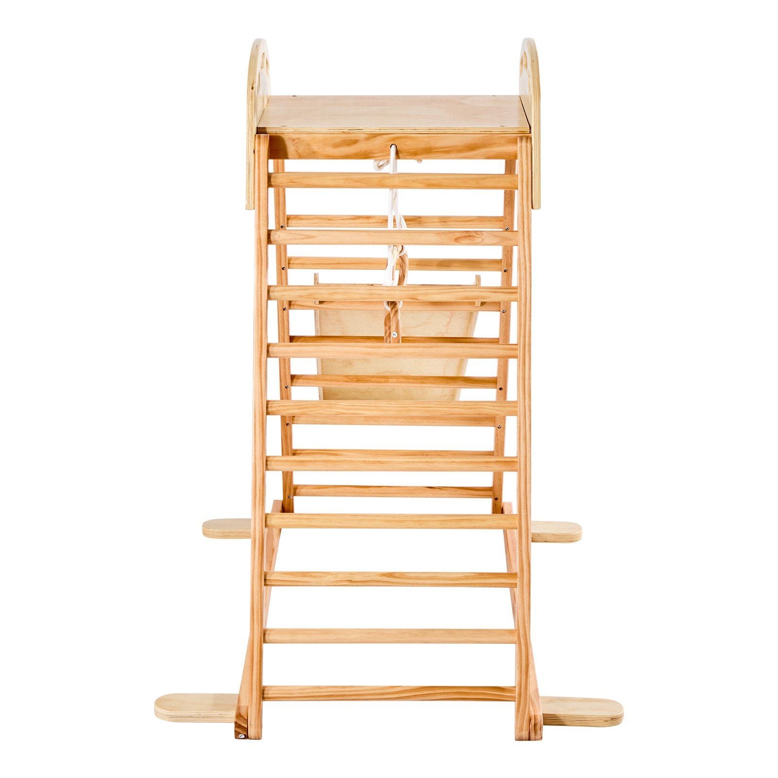 Little Play World PeakPath indoor kids play gym with colorful climbing frames, slides, and activity panels for active indoor play.