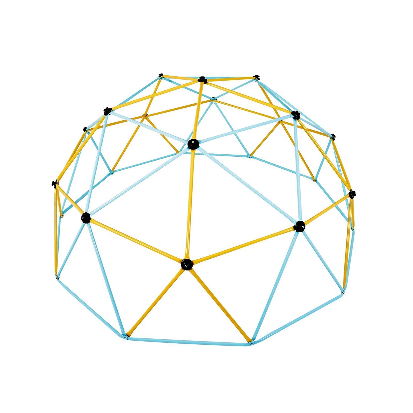 SkyReach™ Kids outdoor climbing dome by Little Play World, colorful playset for children with interconnected climbing bars.