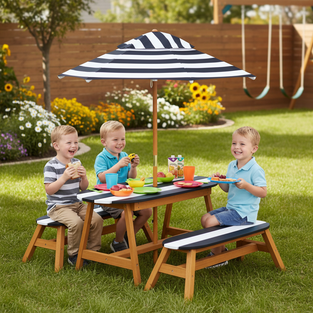 SunHaven™ Kids Outdoor Picnic Table Set - Little Play World Store