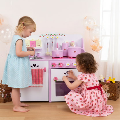Disney Princess Style Collection Fresh Prep Gourmet Kitchen, Interactive Pretend Play Kitchen for Girls & Kids - Little Play World Store