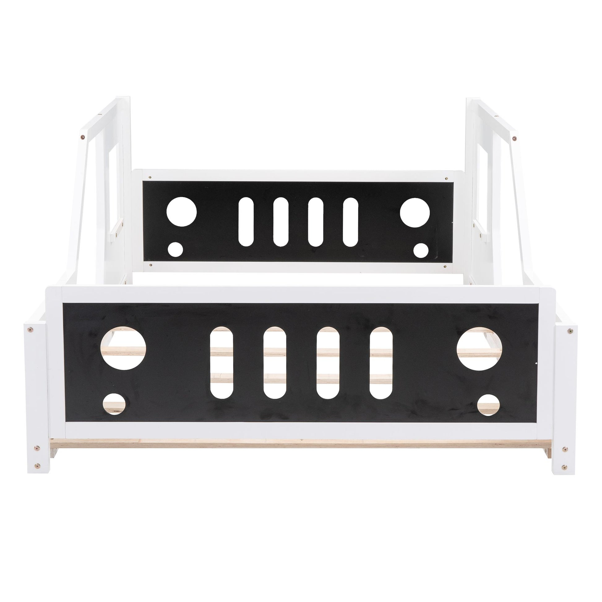 RoadsterDream™ full-size classic car bed by Little Play World with decorative wheels, perfect as a kids theme, house, or toddler bed.