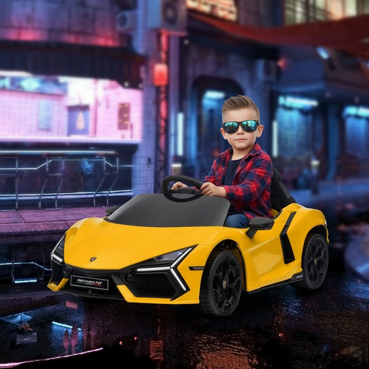 Lamborghini Revuelto™ 12V Premium Kids Electric Supercar with Parental Remote Control | Orange - Little Play World Store