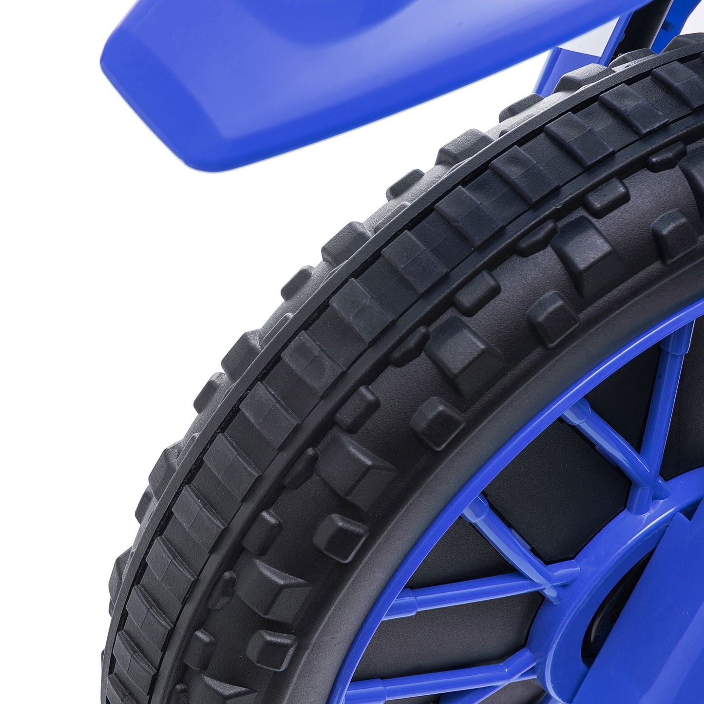 Little Play World RidgeScout 12V kids electric dirt bike with training wheels, designed for ride-on cars for kids.